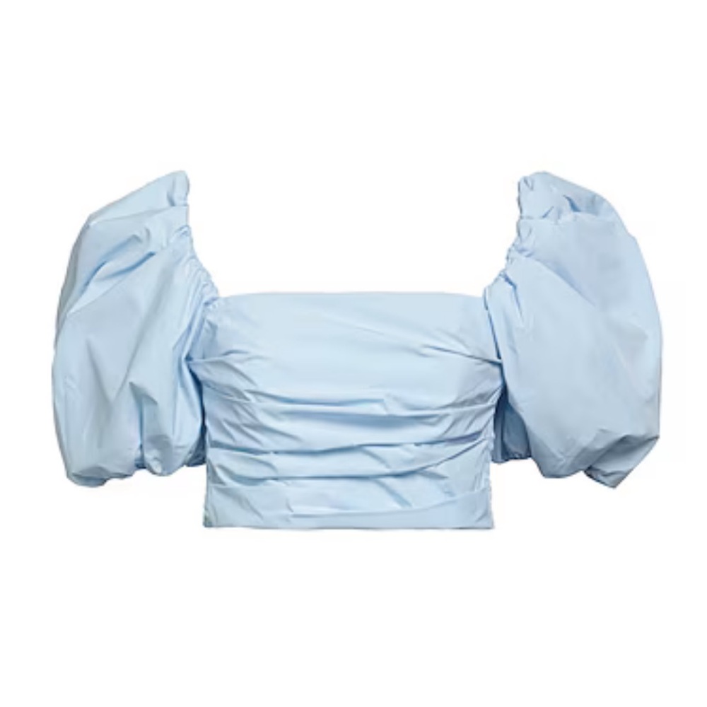 Amanda Uprichard Lana Top Powder Blue NWOT Sz S